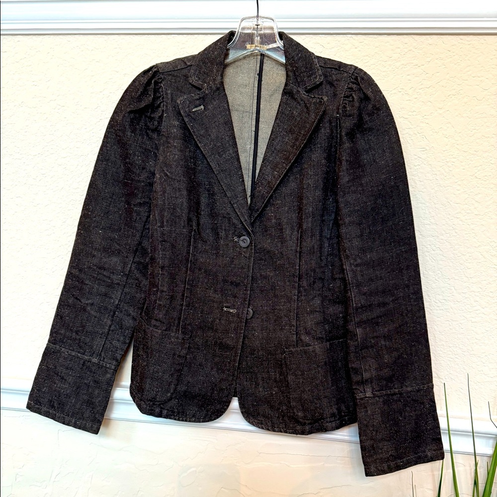 Max Studio Black Denim Blazer